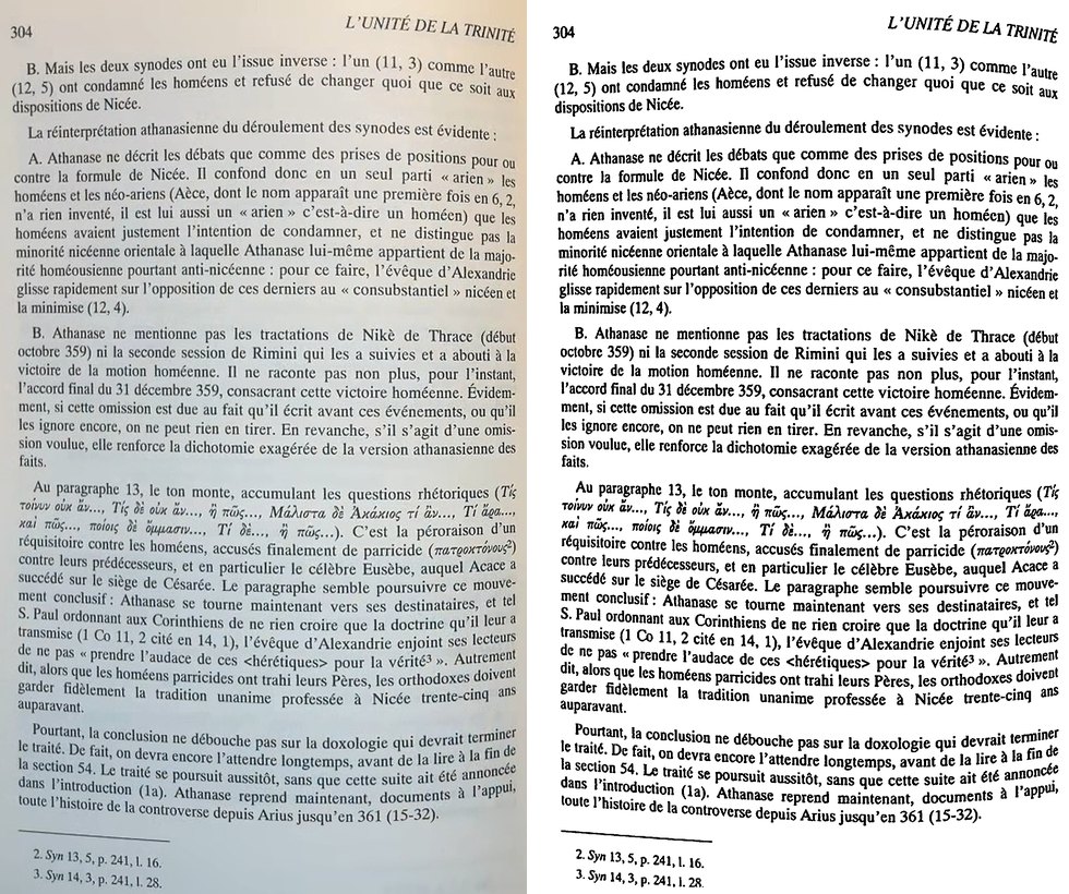 Local adaptive binarization: an unevenly-lit page (left) becomes clean black-on-white text (right), the shadow gradient removed.